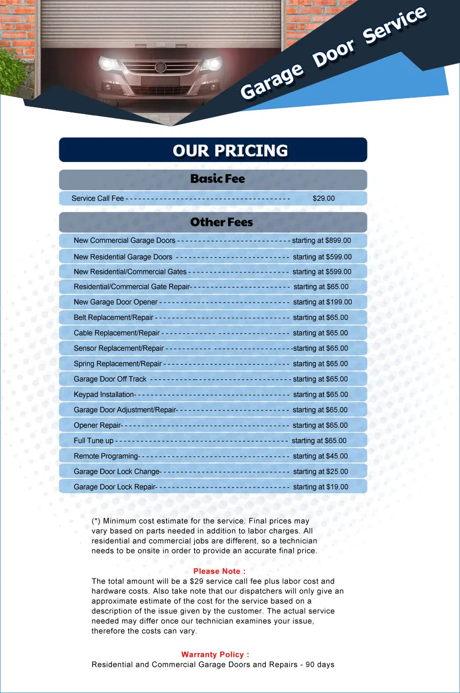 Eagle Garage Door Service Clifton, NJ 862-239-6122